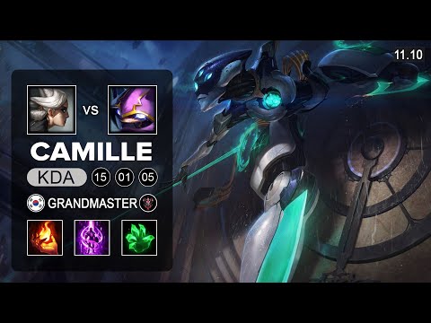 Camille Top vs Kennen  - KR Grandmaster Patch 11.10