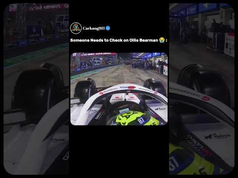 Someone Needs to Check On Ollie Bearman 😭💀 #shorts #f1 #f1shorts #formula1
