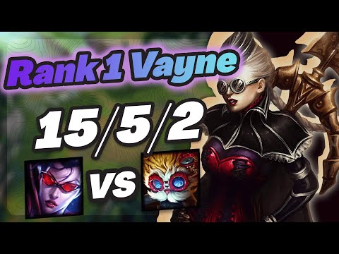 Vayne Vs Heimerdinger - Challenger Gameplay Rank 1 Vayne