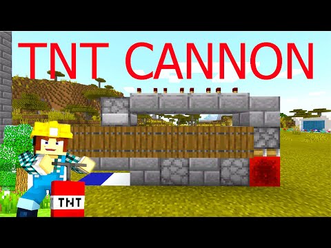 COME FARE UN CANNONE SPARA TNT - MINECRAFT ITA | HOW TO MAKE A TNT CANNON