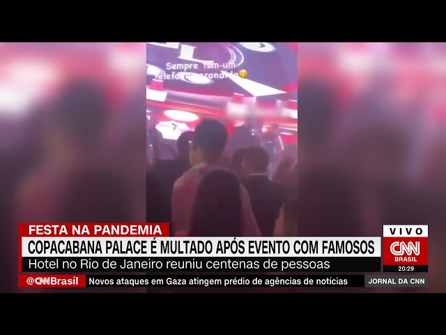 Festa no Copacabana Palace com artistas famosos rende multa de R$ 15 mil