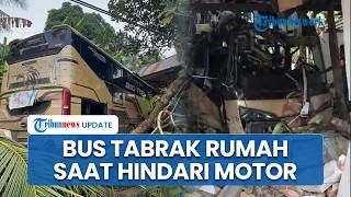 Bus Tujuan Makassar Tabrak Rumah Warga di Polewali Mandar, Lukai Penghuni yang Tengah Tidur