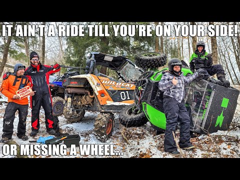 Hogs Back Winter Edition - Slip and Slide SXS Trail Ride! RZR/X3/KRX/RMAX/YXZ/WILDCAT - UTV Carnage