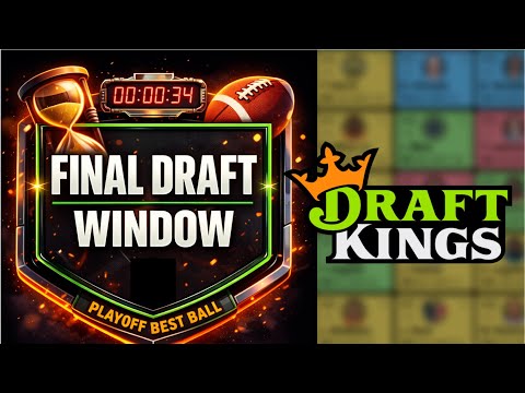 Last Chance: NFL Playoff Best Ball Final Drafts (DraftKings)