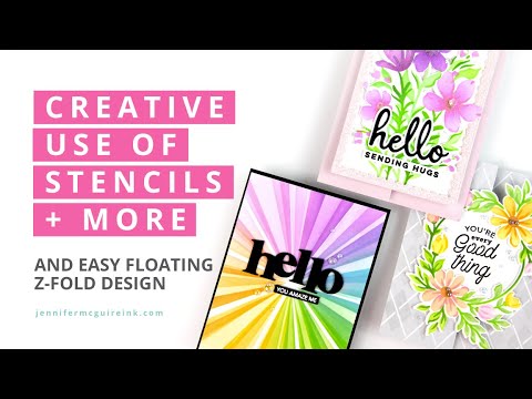 Layering Stencil & Z-Fold Techniques