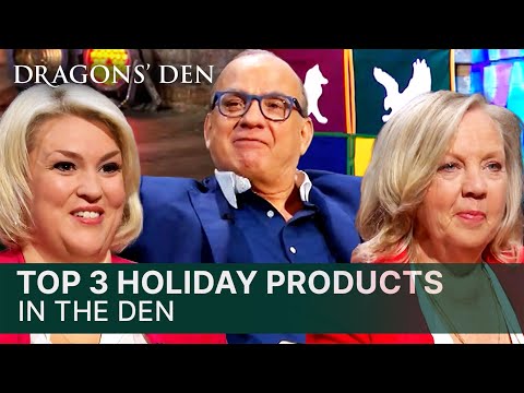 Top 3 Holiday Themed Pitches In The Den | Dragons' Den