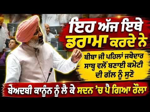 ਬੇਅਦਬੀ ਕਾਨੂੰਨ ਨੂੰ ਲੈ ਕੇ ਸਦਨ ’ਚ ਪੈ ਗਿਆ ਰੌਲਾ