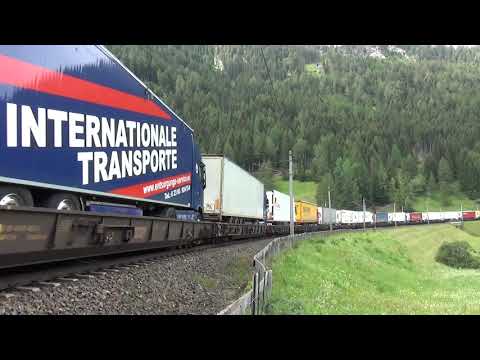 VECTRON 193 MRCE. CON RO.LA + VECTRON IN SPINTA TRANSITA A S. JODOK (A) MERC. 4 - 7 - 2018