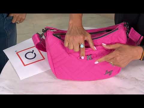 Lug Matte Luxe Shoulder Bag w/ Crossbody Strap - Harmony on QVC