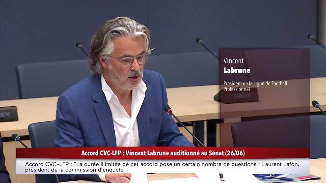 Accord CVC-LFP : sous le feu des questions, Vincent Labrune défend un