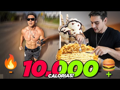 DESAFIO: 10.000 CALORIAS 2.0! 🍕🔥 COMENDO E QUEIMANDO TUDO EM 24hs! (2023)