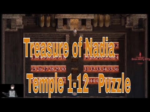 Treasure of Nadia 1-12 Temple Puzzle Guide!