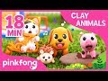 How To Make Dog With Clay And More Clay Animals Compilation Pinkfong Songs For Children