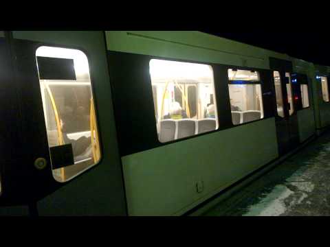 MX3000 at  brynseng station (line 4 and one "not in service" train