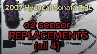 2007 Hyundai Sonata 3.3L o2 Sensor REPLACEMENT (all 4)