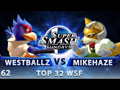 SSS 62 - Westballz (Falco) vs. MikeHaze (Fox) - SSBM Top 32 Winners Semis - Smash Melee
