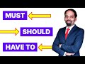 Must vs Should vs Have to | Spoken English in Tamil | English Valimai
