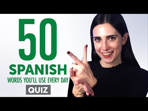 Quiz | 50 Spanish Words You'll Use Every Day - Basic Vocabulary #45