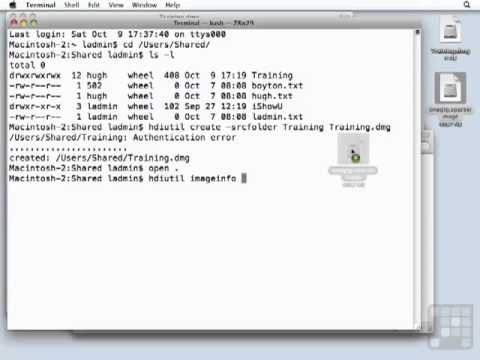 Mac 10.6 OS X Tutorial - Creating and Using Disk Images