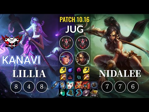 JDG Kanavi Lillia vs Nidalee Jungle - KR Patch 10.16