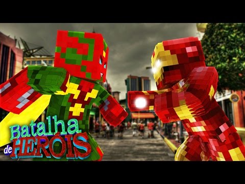EPIC Minecraft Hero Battle: Vision vs Iron Man