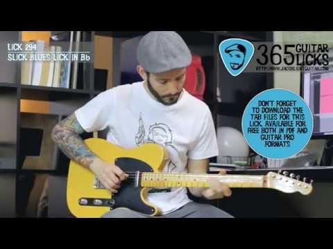Lick 294/365 - Slick Blues Lick in Bb | 365 Guitar Licks Project