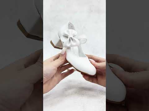 Туфли для девочки на лепучке нарядные на каблуке Размеры 27-30 - фото 1 - id-p2905897217