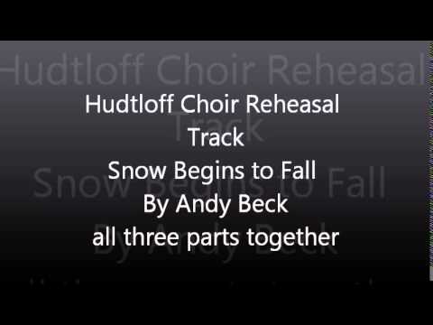 Snow Begins to Fall SAB