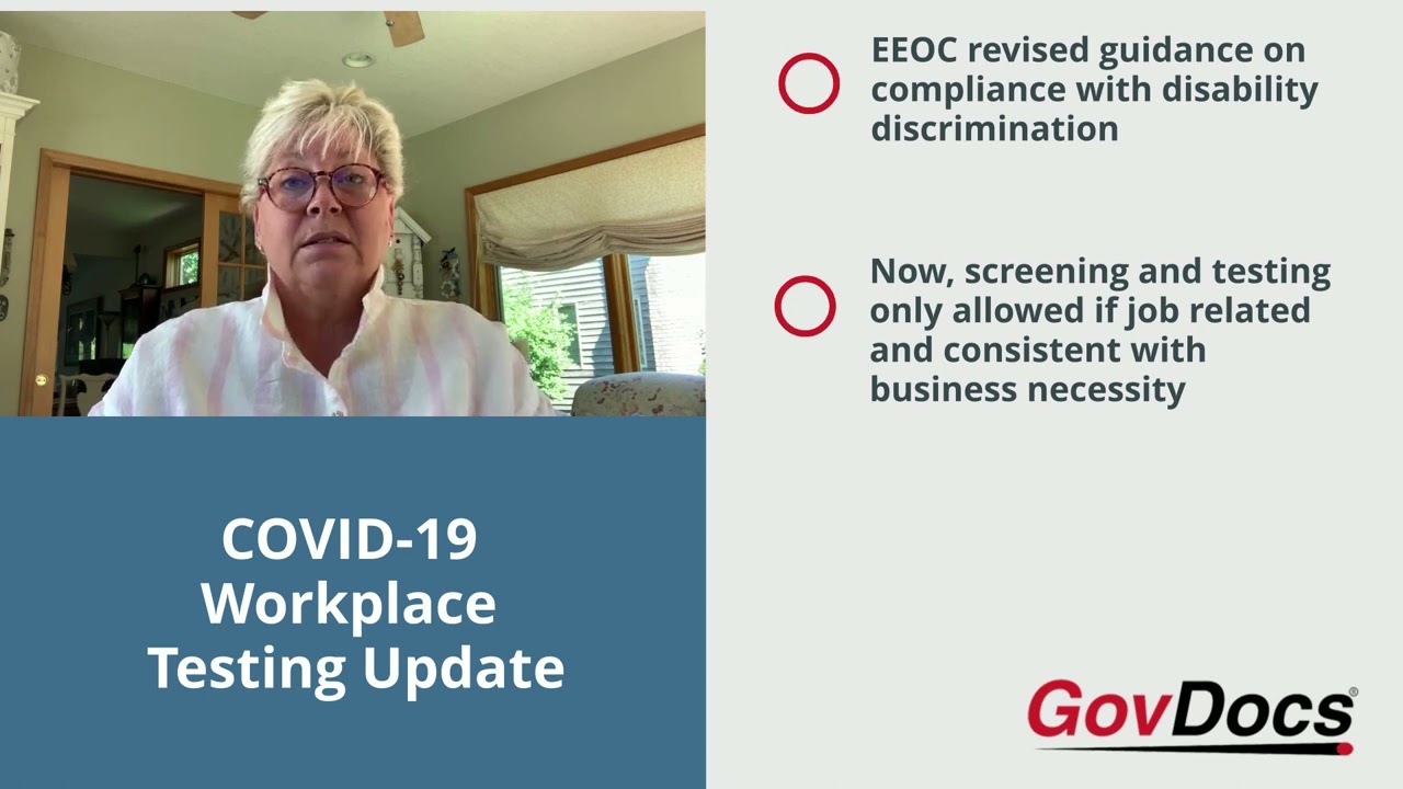 COVID-19 Workplace Testing Update