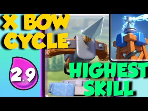 😎2.9 X BOW CYCLE😎 CLASH ROYALE | TOP LADDER PUSHING WITH 2.9 X BOW | CLASH ROYALE HIGHEST SKILL DECK