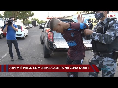 Jovem eÌ preso com arma caseira na zona norte 17 09 2021