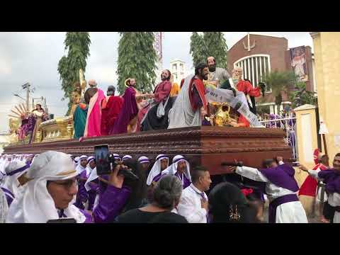 Salida de jesus nazareno del perdón de patulul suchitepeques #semanasanta 2024 jueves santo