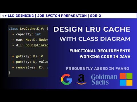Design LRU Cache | Goldman Sachs Interview Question SDE-2 | Java Code | FAANG Favorite Question