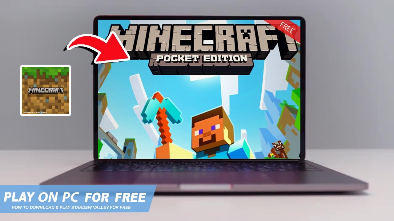 Minecraft PE running on a PC