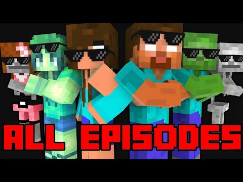 Monster School : Valentine's Day ALL EPISODES - Minecraft Animation