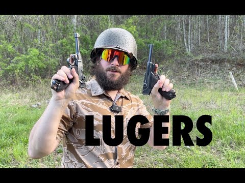 Vergleich einer 9-mm-Luger mit einer 7,65-Luger