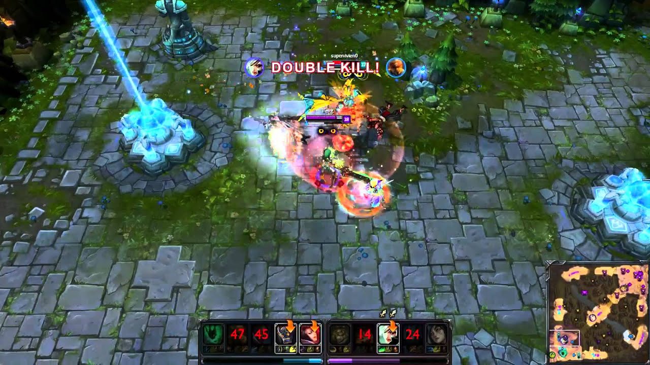 Liên Minh Huyền Thoại: 1 khi Riven đã xanh thì đừng có ai lanh tranh =)))