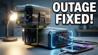 DIY Emergency Power Ryobi Battery Setup