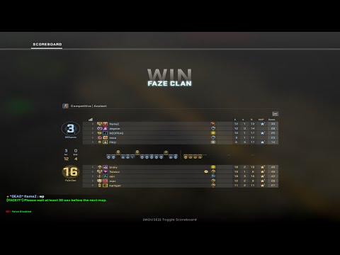 CSGO POV FaZe Twistzz (19/8) vs OG (ancient) @ BLAST Premier Fall Final 2022