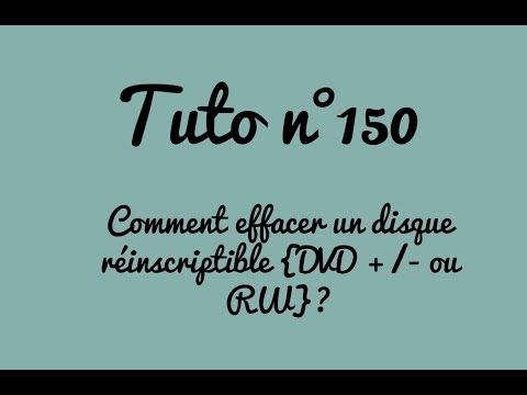comment nettoyer un dvd rw