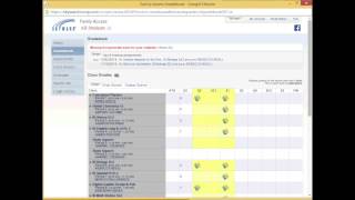Skyward Family Access Grade book Tab