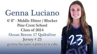 Genna Luciano - 2013 AAU Junior National Volleyball Highlights