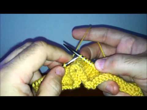 Center Double Decrease Knit Stitch Left Handed