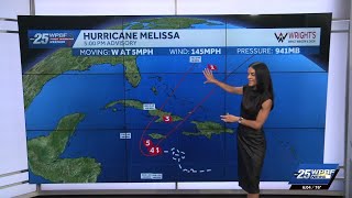 Hurricane Melissa continues to strengthen