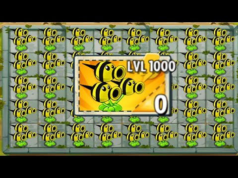 100% Threepeater Plant LEVEL 1000 vs All Final Boss! Who Will Win! in Plants vs Zombies 2 Mod
