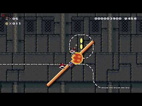 [Super Mario Maker 2] Job 37 - Wobbly Seesaw Castle