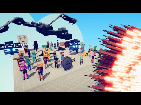 MINECRAFT ARMY vs 3x EVERY GOD | TABS - Totally Accurate Battle Simulator
