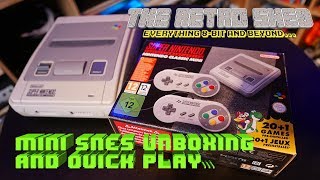 SNES Mini Classic - Unboxing and Quickly | The Retro Shed