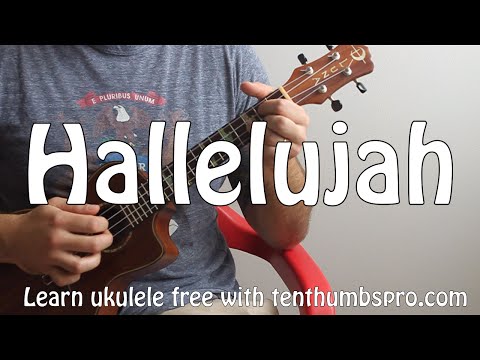 Hallelujah - Leonard Cohen, Jeff Buckley, - How to play Finger picking Ukulele song tutorial