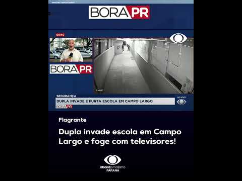 Polícia pede ajuda para identificar dupla que furtou escola em Campo Largo